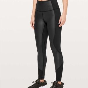 Lululemon Wunder Under High-Rise Tight *Shine 28”, Black Size 4, NWOT